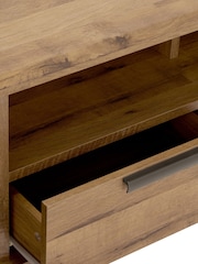 Dark Bronx Up to 80 inch Oak Effect TV Unit - Image 6 of 10