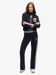 Superdry Mariner Navy Athletic Button Down Long Sleeve Top - Image 3 of 6