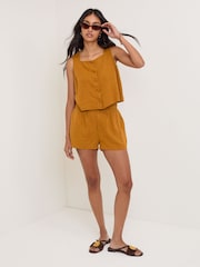 Nobodys Child Brown Sammie Button Front Tank - Image 4 of 5