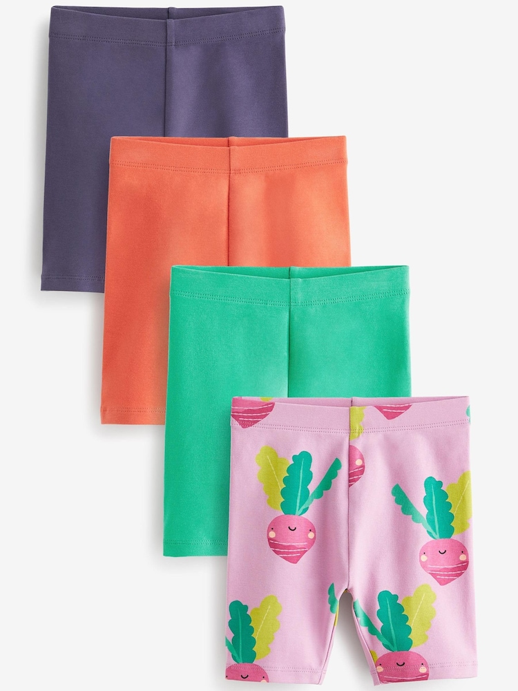 Green Vegetable Cycle Shorts 4 Pack (3mths-7yrs) - Image 1 of 7 Green Vegetable Cycle Shorts 4 Pack (3mths-7yrs) - Image 1 of 7