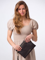 Pure Luxuries London Chalfont Leather Clutch Bag - Image 1 of 7