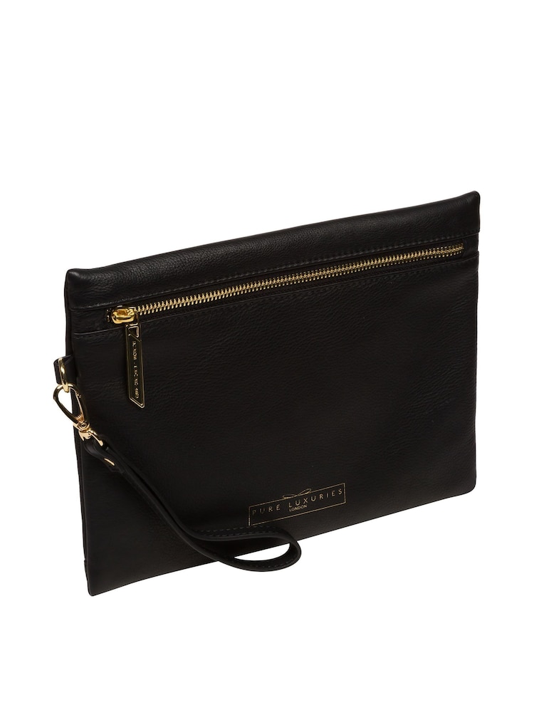 Pure Luxuries London Chalfont Leather Clutch Bag - Image 4 of 7