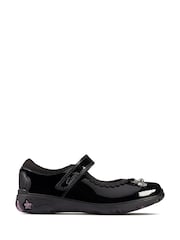 Clarks Black Sea Shimmer Wide Fit Shoes - Image 1 of 6