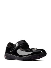 Clarks Black Sea Shimmer Wide Fit Shoes - Image 2 of 6