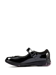 Clarks Black Sea Shimmer Wide Fit Shoes - Image 3 of 6