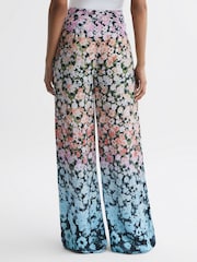 Reiss Serena broek met wijde pijpen en bloemenprint - Image 5 of 5