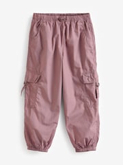 Raspberry Pink Jersey Lined Parachute Cargo Trousers (3-16yrs) - Image 7 of 10