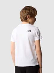 The North Face White Teen Simple Dome Short Sleeve T-Shirt - Image 2 of 4