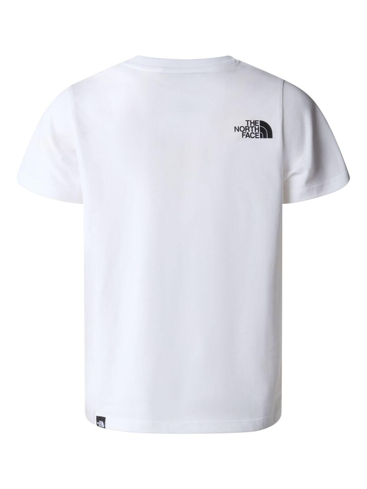The North Face White Teen Simple Dome Short Sleeve T-Shirt - Image 4 of 4