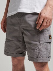 Superdry Grey Heavy Cargo Shorts - Image 2 of 9