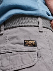 Superdry Grey Heavy Cargo Shorts - Image 3 of 9