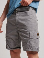 Superdry Grey Heavy Cargo Shorts - Image 5 of 9