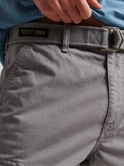 Superdry Grey Heavy Cargo Shorts - Image 6 of 9