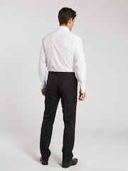 TM Lewin White Regular Fit Non-Iron Regular Plain Poplin Double Cuff Shirt - Image 3 of 7