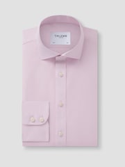 TM Lewin Pink Regular Fit Non-Iron Regular Plain Poplin Single Cuff Shirt - Image 1 of 4