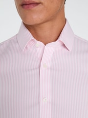 TM Lewin Pink Tailored Fit Non-Iron Regular Bengal Single Cuff Shirt - Image 2 of 2