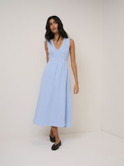 Nobodys Child Blue Sleeveless Audrey Midaxi Dress - Image 1 of 5