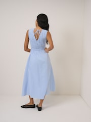 Nobodys Child Blue Sleeveless Audrey Midaxi Dress - Image 3 of 5