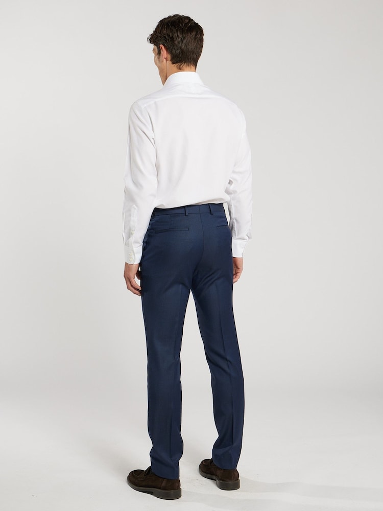 TM Lewin White Tailored Fit Non-Iron Regular Plain Poplin Single Cuff Shirt - Image 2 of 8