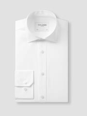 TM Lewin White Tailored Fit Non-Iron Regular Plain Poplin Single Cuff Shirt - Image 5 of 8