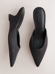 Black Forever Comfort® Closed Curvy Wedge Mules - Image 1 of 9