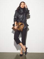 Black Forever Comfort® Closed Curvy Wedge Mules - Image 2 of 9