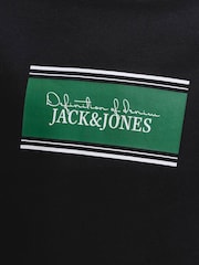 JACK & JONES JUNIOR Black Crew Neck Sweat Top and Open Hem Tracksuit Set - Image 7 of 7