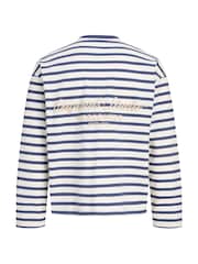 JACK & JONES JUNIOR Blue Striped Long Sleeve T-Shirt - Image 2 of 2