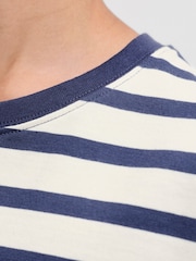 JACK & JONES JUNIOR Blue Striped Long Sleeve T-Shirt - Image 5 of 8