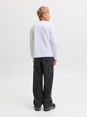 JACK & JONES JUNIOR Black Baggy Fit Alex Carpenter Jeans - Image 4 of 8