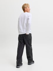 JACK & JONES JUNIOR Black Baggy Fit Alex Carpenter Jeans - Image 5 of 8