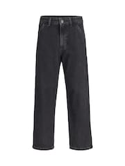 JACK & JONES JUNIOR Black Baggy Fit Alex Carpenter Jeans - Image 7 of 8