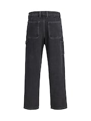 JACK & JONES JUNIOR Black Baggy Fit Alex Carpenter Jeans - Image 8 of 8