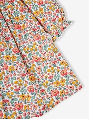 JoJo Maman Bébé Cream Floral Cord Shirt Dress - Image 7 of 7
