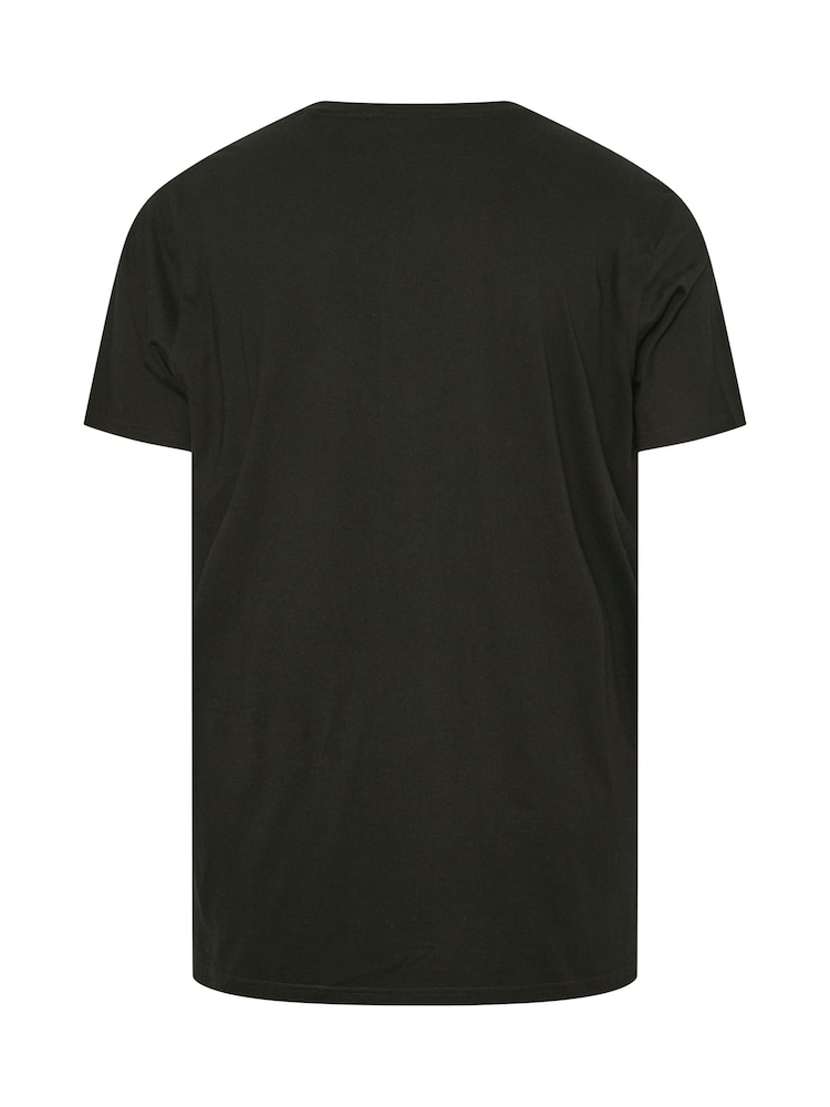 BadRhino Big & Tall Black 100% Cotton T-Shirt - Image 3 of 3
