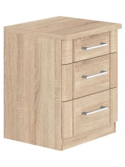 Wiemann Rustic oak Torquay 3 Drawer Bedside Table - Image 1 of 2