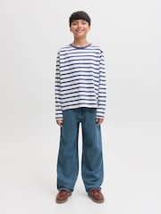 JACK & JONES JUNIOR Blue Baggy Fit Alex Carpenter Jeans - Image 3 of 11