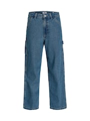 JACK & JONES JUNIOR Blue Baggy Fit Alex Carpenter Jeans - Image 7 of 11