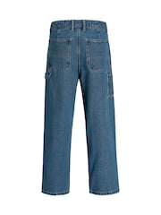 JACK & JONES JUNIOR Blue Baggy Fit Alex Carpenter Jeans - Image 8 of 11