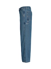 JACK & JONES JUNIOR Blue Baggy Fit Alex Carpenter Jeans - Image 9 of 11