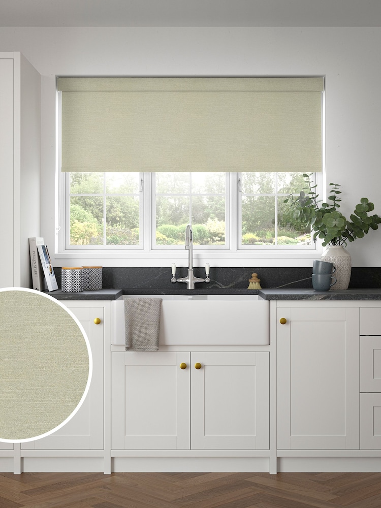 Sage Green Lucky Made to Measure Blackout Roller Blind - Image 1 of 6