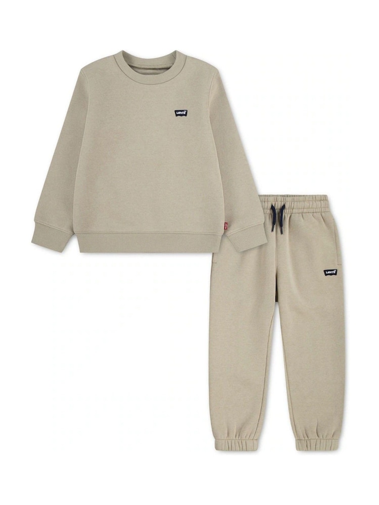 Levi's® Natural Core Batwing Crew Neck Top and Joggers Set 2 Piece - Image 1 of 4 Levi's® Natural Core Batwing Crew Neck Top and Joggers Set 2 Piece - Image 1 of 4