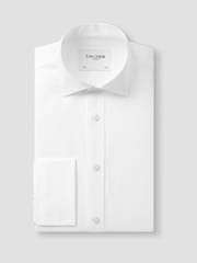TM Lewin White Skinny Fit Non-Iron Regular Plain Poplin Double Cuff Shirt - Image 5 of 8