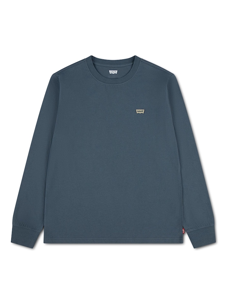 Levi's® Blue Batwing Chest Hit Long Sleeve T-Shirt - Image 1 of 4