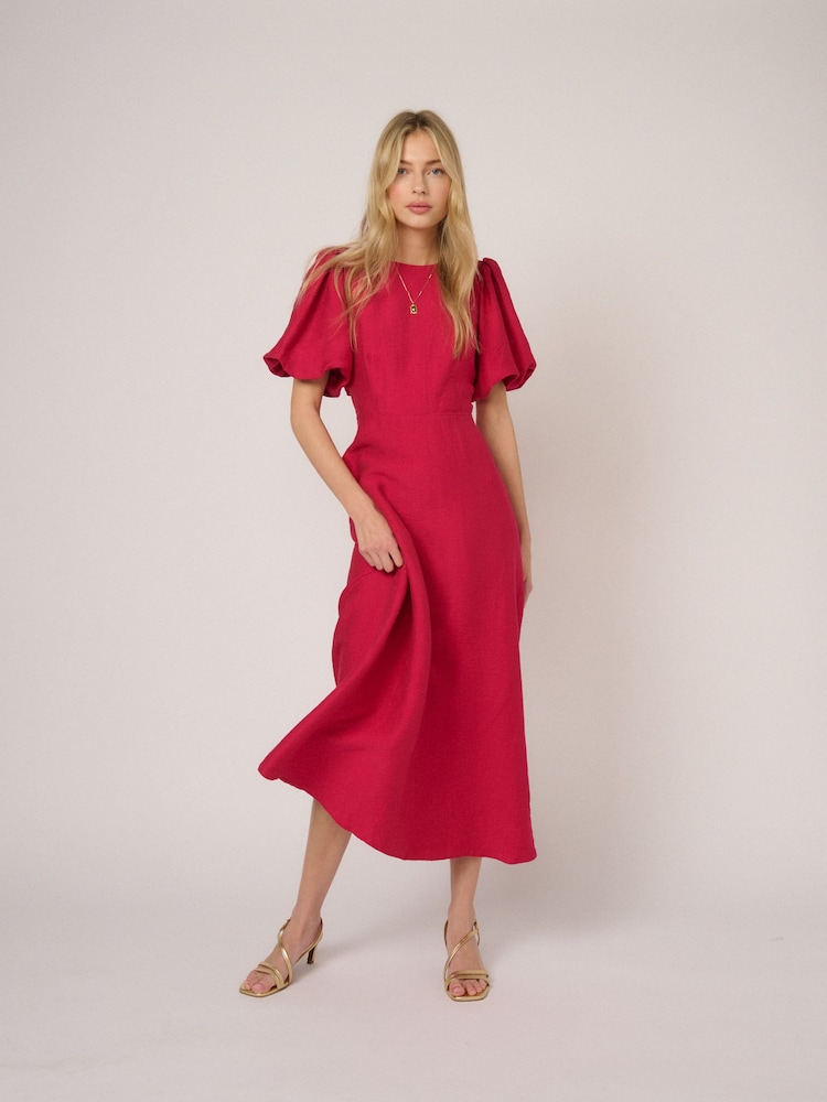 Nobodys Child Pink Zola Midi Dress - Image 1 of 5