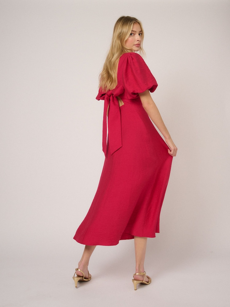 Nobodys Child Pink Zola Midi Dress - Image 2 of 5