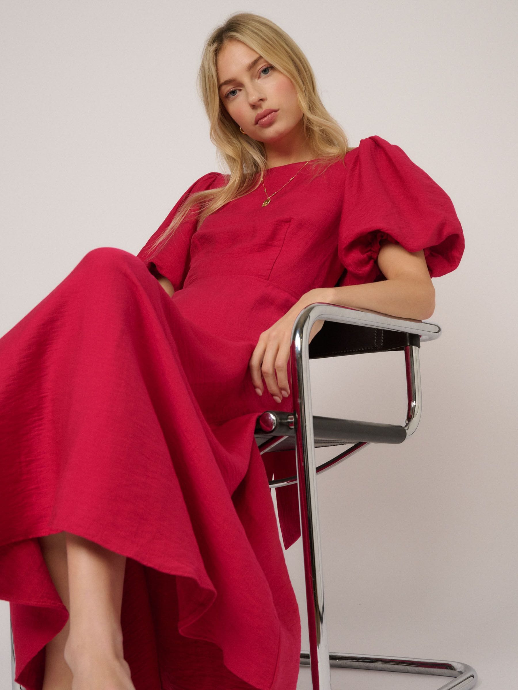 Buy Nobodys Child Pink Zola Midi Dress from Next USA