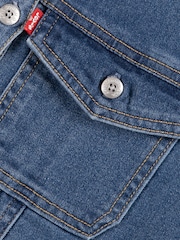 Levi's® Blue Long Sleeve Dropped Waist Dress - Image 3 of 3