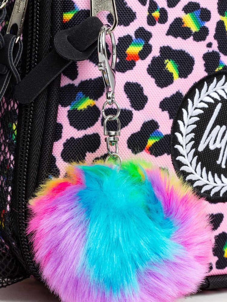 Hype. Disco Leopard Pom Pom Lunch Bag - Image 7 of 7 Hype. Disco Leopard Pom Pom Lunch Bag - Image 7 of 7
