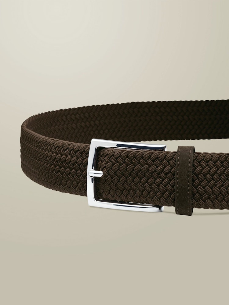 Charles Tyrwhitt Brown Stretch Belt - Image 1 of 1 Charles Tyrwhitt Brown Stretch Belt - Image 1 of 1